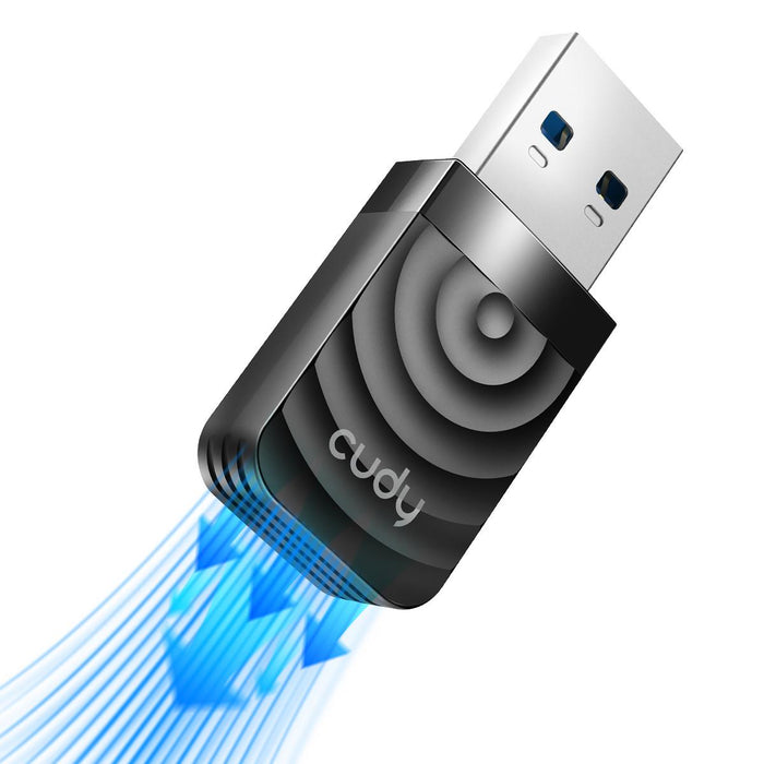 Wireless nano adapter Cudy WU1300S, USB 3.0, 2.4/5 Ghz, Built-in antenna 2dBi