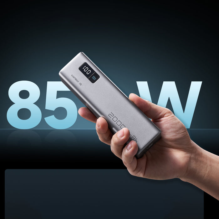 Powerbank Cuktech CUKP200XGLGR 100W 20000mAh 2 x USB-C 1 x USB-A - gray
