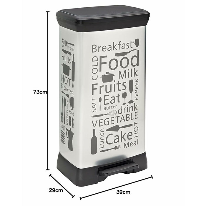 Waste bin Curver CEN-45916 Silver Metal 50 L