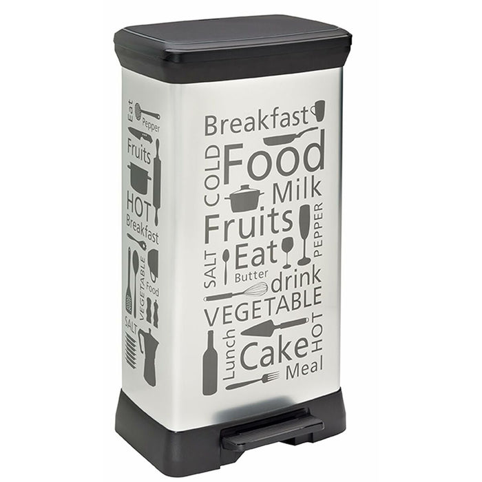 Waste bin Curver CEN-45916 Silver Metal 50 L