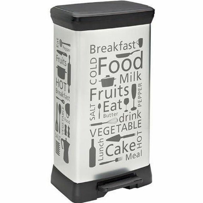 Waste bin Curver CEN-45916 Silver Metal 50 L