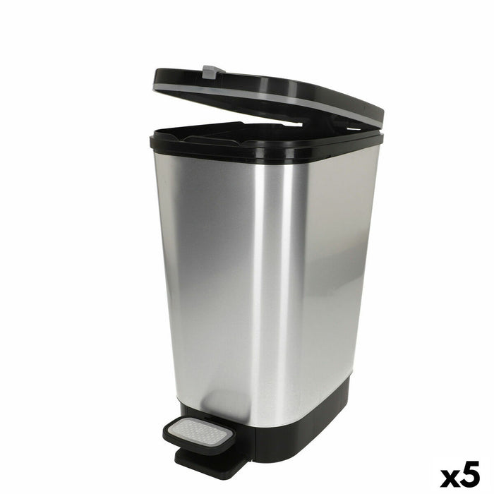 Waste bin Curver Grey Plastic 6 L (5 Units)