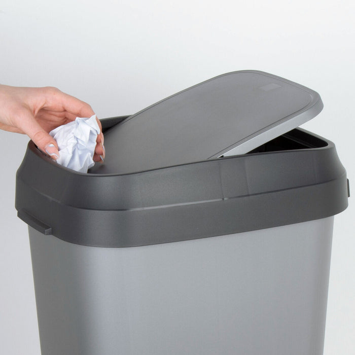 Waste bin Curver Dark grey Plastic 35 L (6 Units)