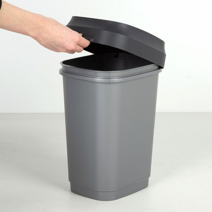 Waste bin Curver Dark grey Plastic 35 L (6 Units)
