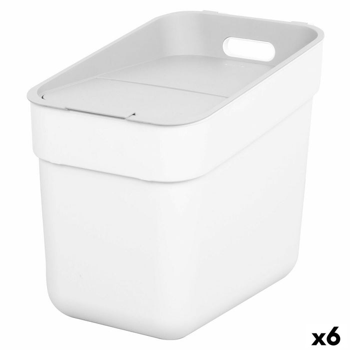 Waste bin Curver White Plastic 20 L (6 Units)