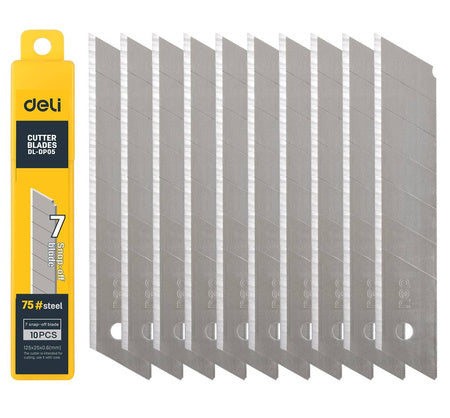 Cutter 25mm 10 pcs blade head Deli Tools EDL-DP05 (silver) - Cutting tools<<<Tools<<<InnproXML