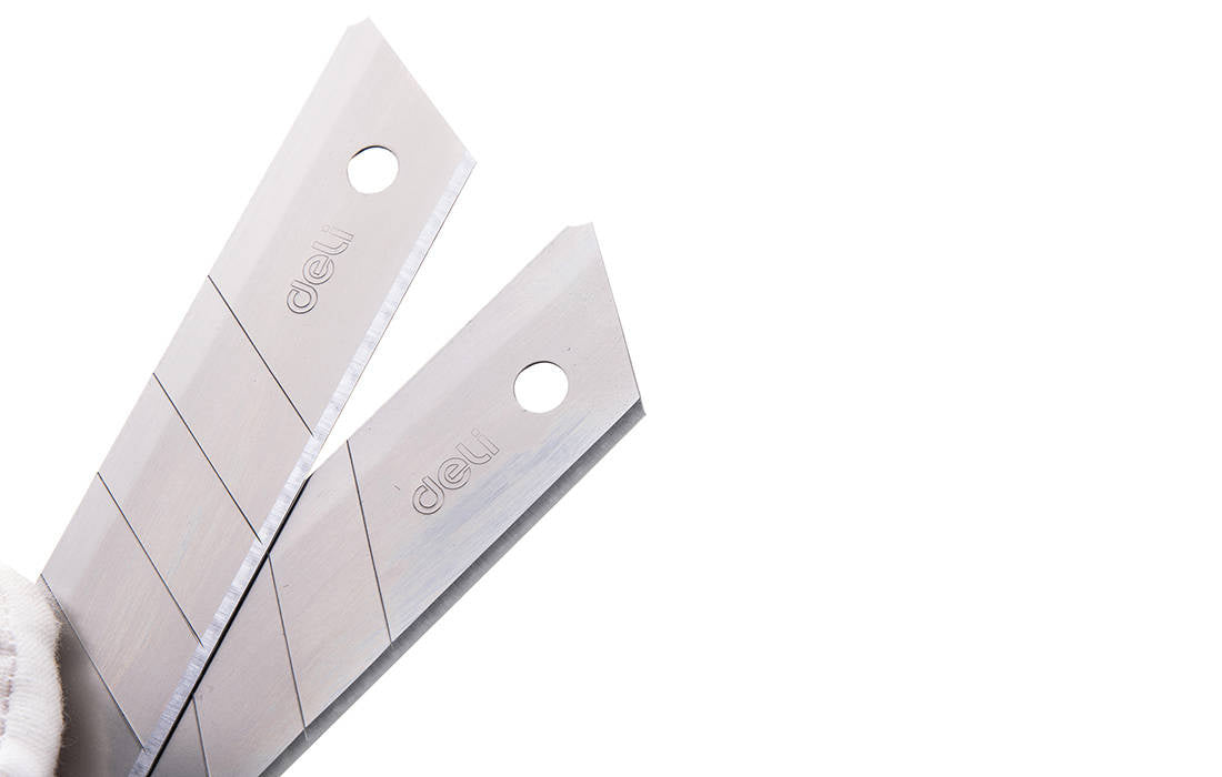 Cutter 25mm 10 pcs blade head Deli Tools EDL-DP05 (silver) - Cutting tools<<<Tools<<<InnproXML