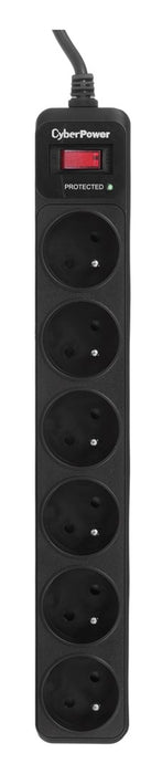 CyberPower Tracer III B0620SC0-FR surge protector 6 AC outlet(s) 200 - 250 V 1.8 m Black