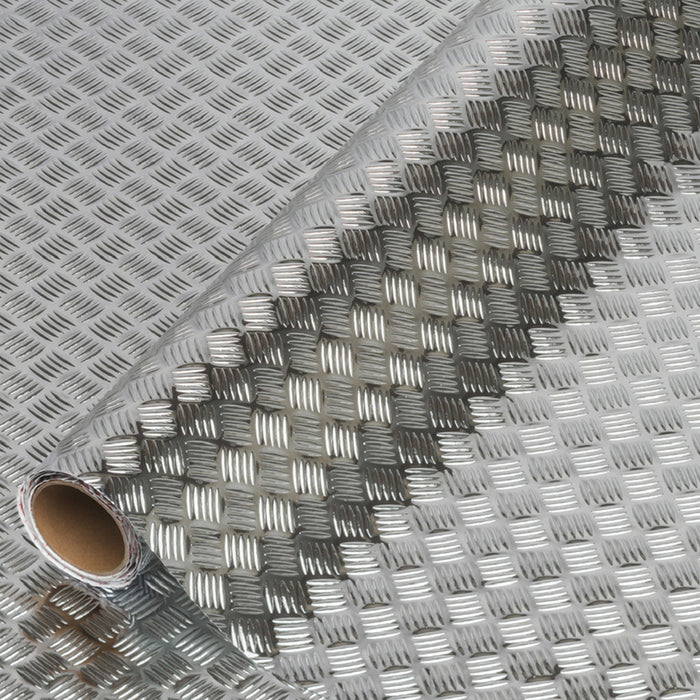 METALLIC FOIL 67.5X150 CM WITH METALLIC EFFECT DC-FIX RIBBED