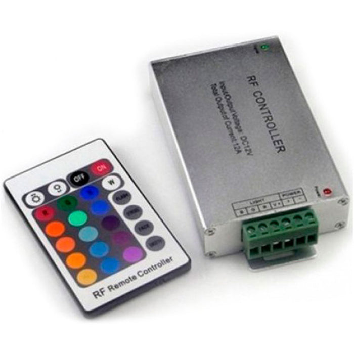 RF CONTROLLER FOR RGB 24 BUTTONS ALUMINUM D-IL
