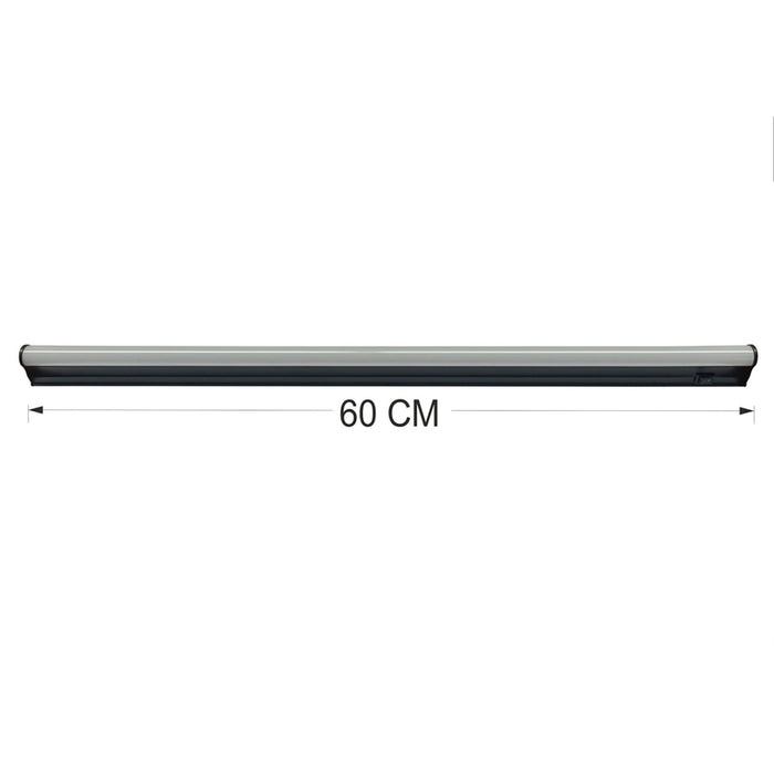 LED LINEAR FIXTURE T5 9W 6000K 60CM WITH KEY BLACK D-IL