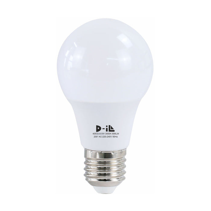 LED BULB E27 A60 8.5W 806LM 3000K D-IL