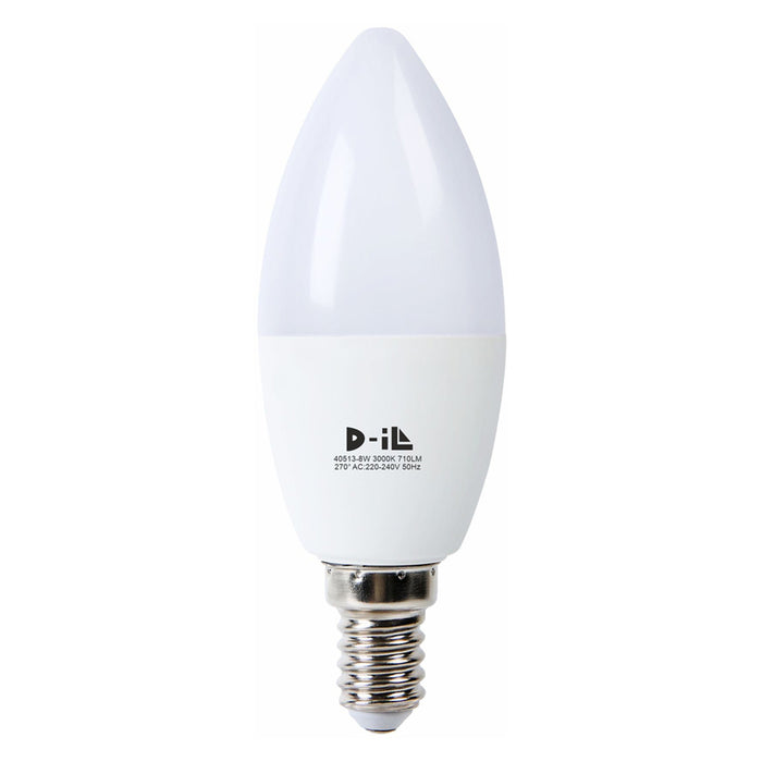 LED CANDLE BULB E14 C37 8W 710LM 3000K D-IL