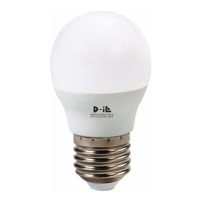 LED BULB BALL E27 G45 5W 425LM 6000K D-IL