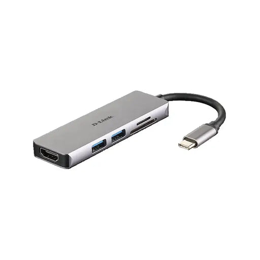 D-Link 5-in-1 USB-C Hub with HDMI and SD/microSD Card Reader - USB и FireWire продукти<<<D-LINK мрежови