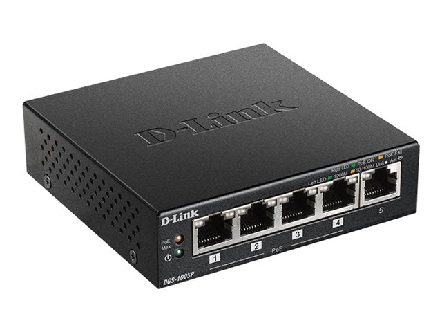Switch D-Link DGS-1005P/E 10 Gbps