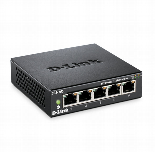 D-Link 5-port 10/100/1000 Gigabit Metal Housing Desktop Switch
