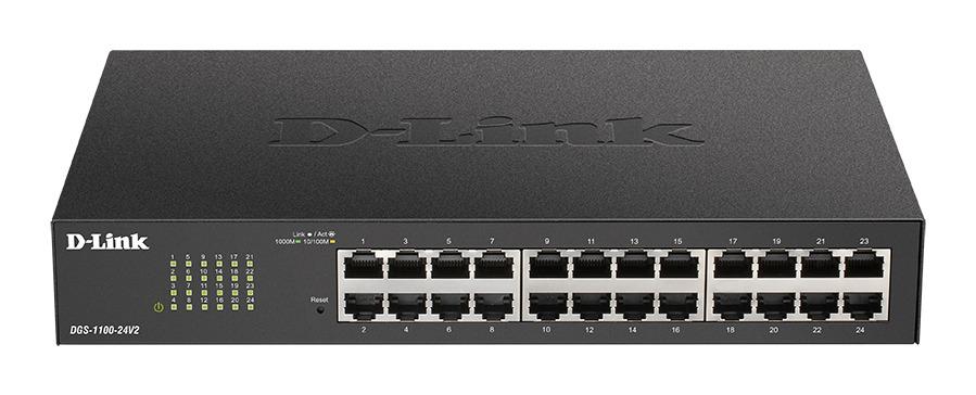 Switch D-Link DGS-1100-24V2, 24-port 10/100/1000 Gigabit Smart Switch, managed