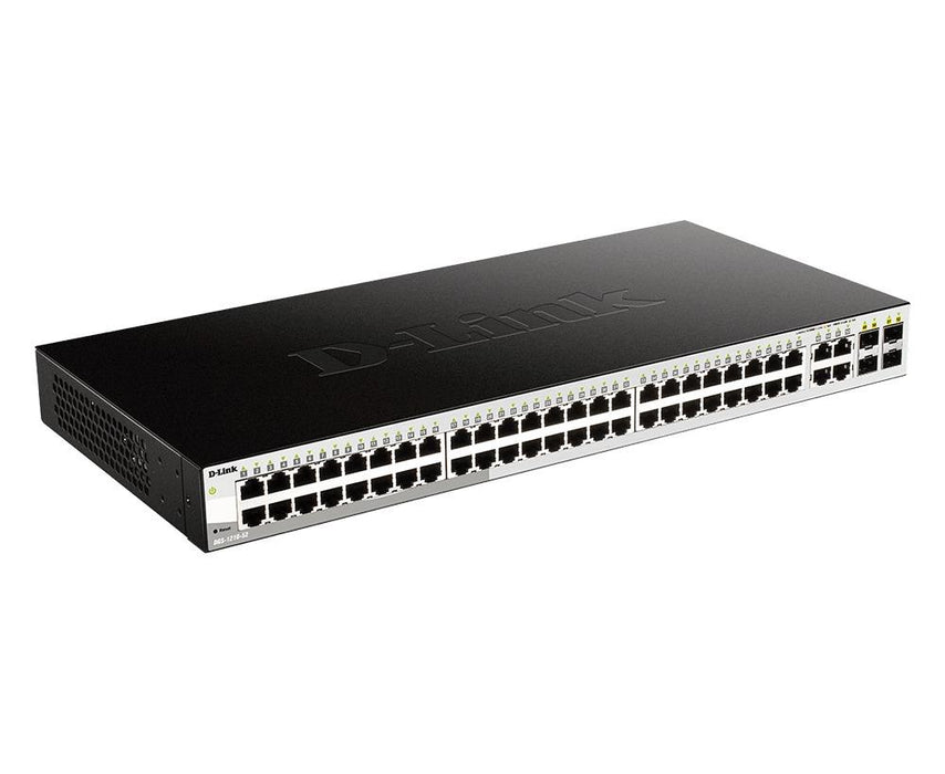 Switch D-Link DGS-1210-52, 48 port 10/100/1000 Base-T port with 4 x 1000Base-T /SFP ports, controllable, for installation in a cabinet