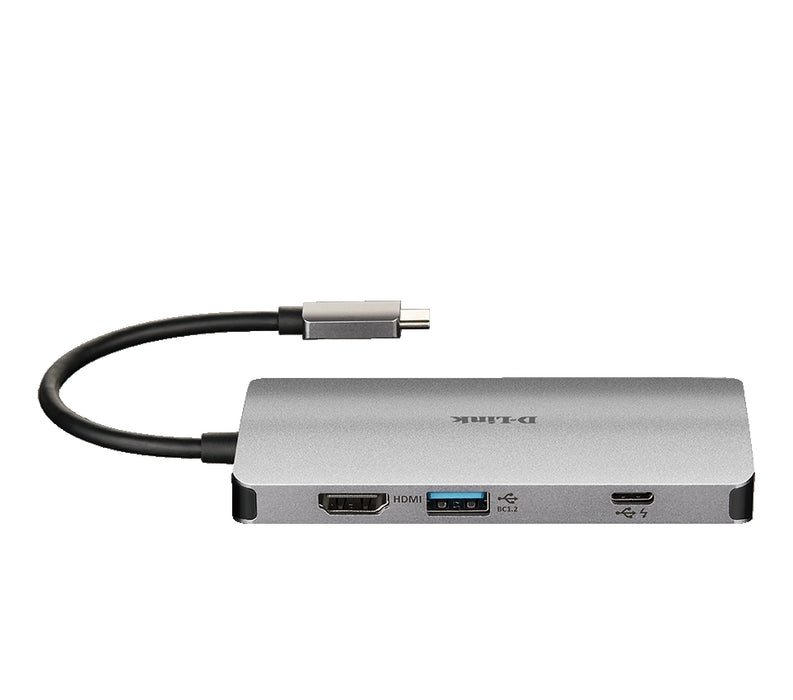 D-Link 8-in-1 USB-C Hub with HDMI/Ethernet/Card Reader/Power Delivery