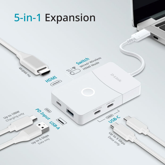 USB Hub D-Link DUP-501 White
