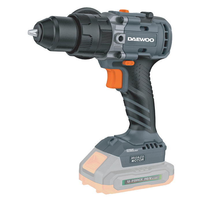 BATTERY BRUSHLESS IMPACT DRILL DAEWOO DALIDBL20-80 20 V, 80.00 nm, WITHOUT BATTERY AND CHARGER
