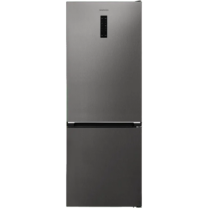 Refrigerator with freezer Daewoo CKM0492EPRA0-EU, 481 l, E, No Frost, Black stainless steel