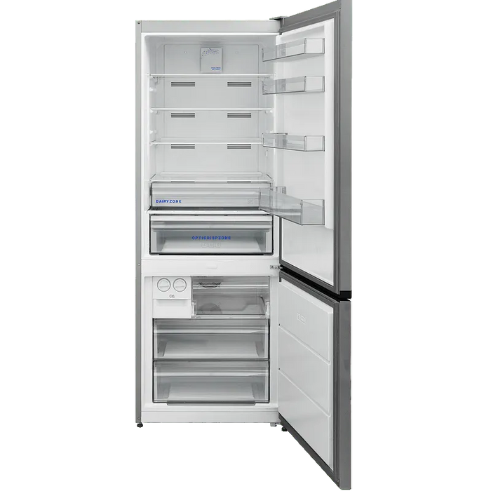 Refrigerator with freezer Daewoo CKM0492EPRA0-EU, 481 l, E, No Frost, Black stainless steel