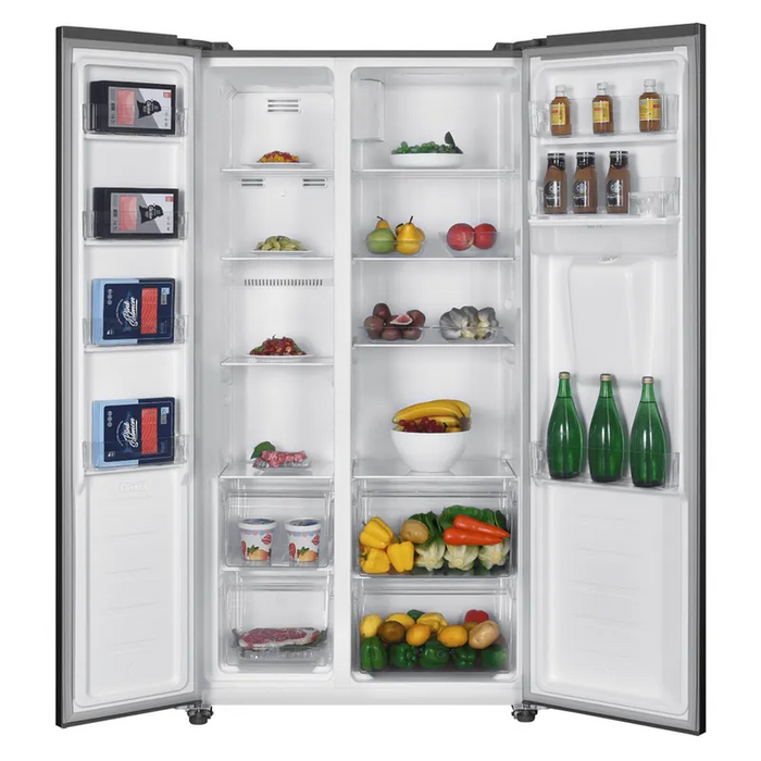 Refrigerator Side-by-Side Daewoo CSMSBS1ELVB3-EU*** , 439 l, E , No Frost , Inox