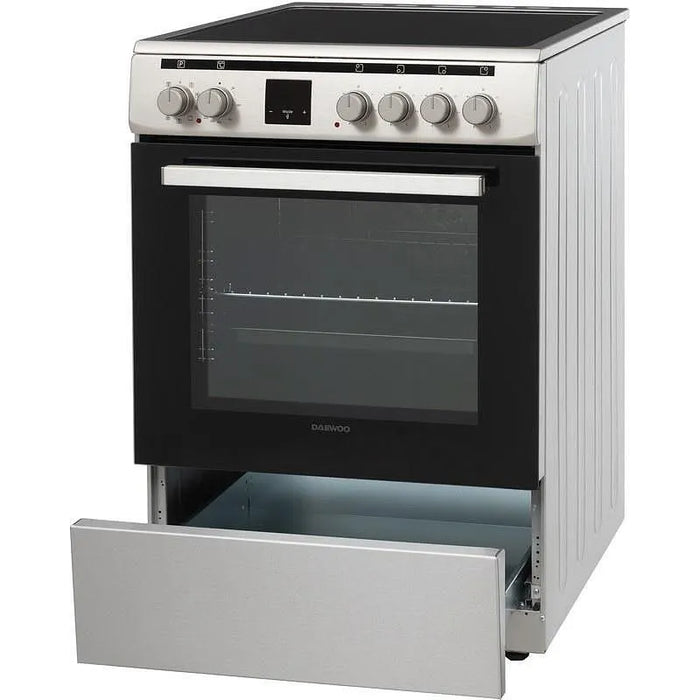 Electric cooker Daewoo F66EVDTE19INM-GR, INOX, Ceramic