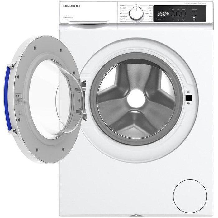 Washing machine Daewoo WM-FB7452W0NA-BG, 1200 rpm, 7.00 kg, A, White