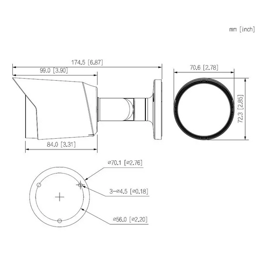 Dahua HAC-HFW1200T-0280B-S6 4-in-1 Camera - Video camerasCIP-KAM<<<IP CCTVCIP<<<ActionPL&&&Video