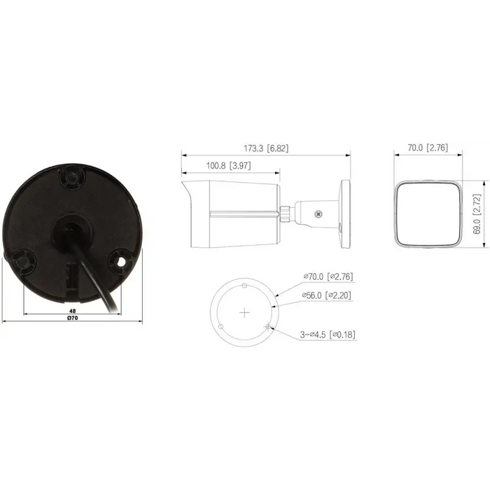 DAHUA IPC-HFW1639TC-A-IL-0280B-S6-BLACK IP CAMERA - Video camerasCIP-KAM<<<IP CCTVCIP<<<ActionPL