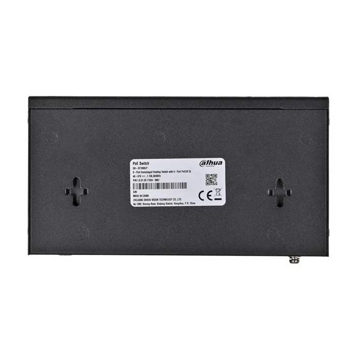 Dahua Technology PoE SF1008LP Unmanaged L2 Fast Ethernet (10/100) Power over Ethernet (PoE) Black