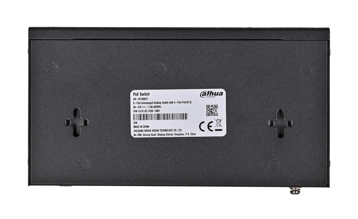 Dahua Technology PoE SF1008LP Unmanaged L2 Fast Ethernet (10/100) Power over Ethernet (PoE) Black