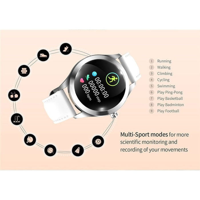 KW10 Fashion Smart Watch Women Heart Rate Monitor Sleep Monitoring