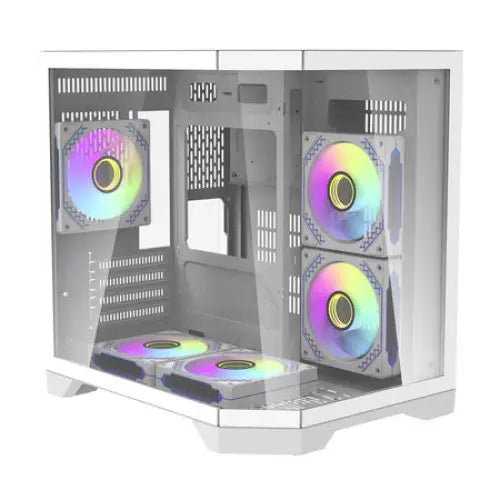 Darflash FT350 computer case + 5 aRGB fans (white) - With fan<<<PC Cases<<<Gaming<<<InnproXML