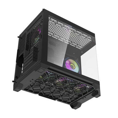 Darflash FT418 computer case + 6 aRGB fans (black) - With fan<<<PC Cases<<<Gaming<<<InnproXML