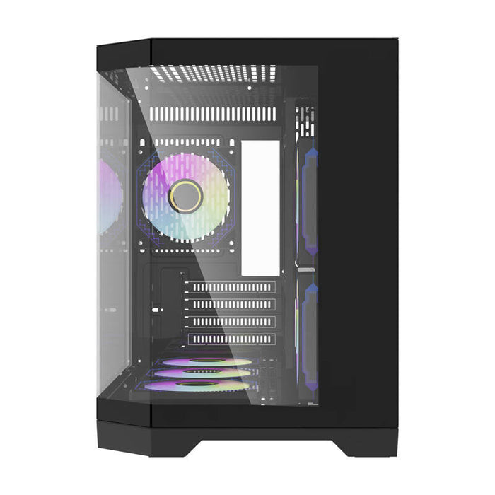 Darflash FT418 computer case + 6 aRGB fans (black) - With fan<<<PC Cases<<<Gaming<<<InnproXML