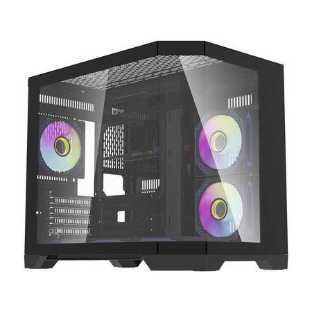Darflash FT418 computer case + 6 aRGB fans (black) - With fan<<<PC Cases<<<Gaming<<<InnproXML