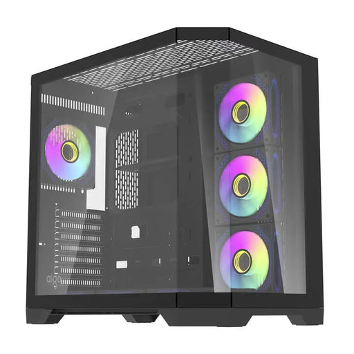 Darflash FT418 PRO computer case + 7 aRGB fans (black) - With fan<<<PC Cases<<<Gaming<<<InnproXML