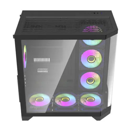 Darflash FT418 PRO computer case + 7 aRGB fans (black) - With fan<<<PC Cases<<<Gaming<<<InnproXML