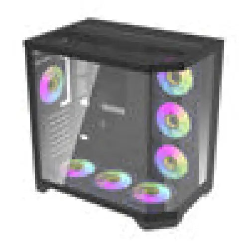 Darflash FT418 PRO computer case + 7 aRGB fans (black) - With fan<<<PC Cases<<<Gaming<<<InnproXML