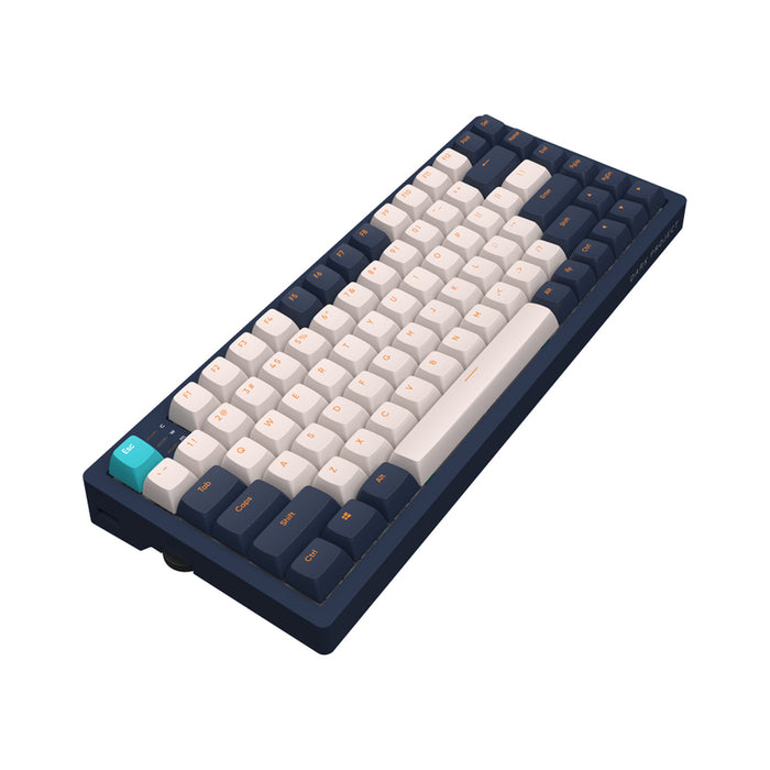 Gaming mechanical keyboard Dark Project KD83A Ivory/Navy Blue RGB 75% - G3MS Sapphire Switches, PBT