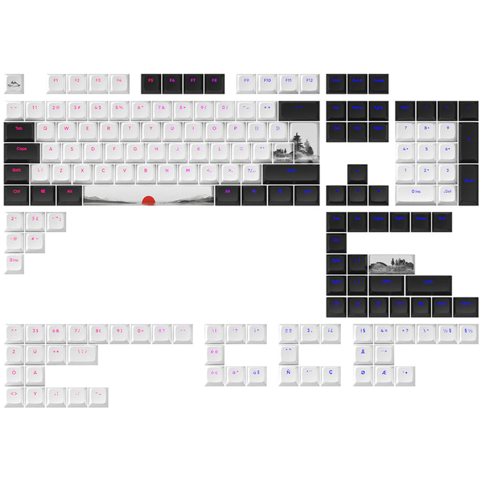 Dark Project - Fuji Mechanical Keyboard Caps for ANSI & ISO Layout