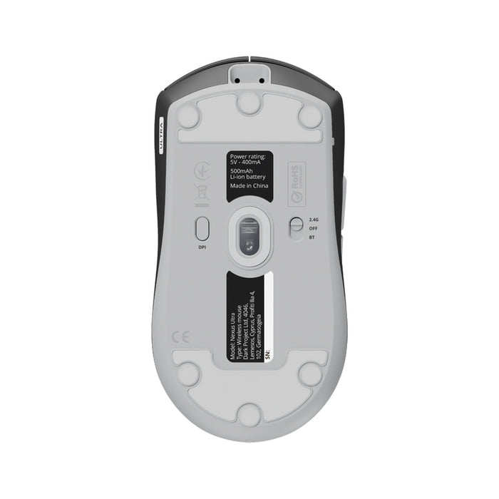 Dark Project Nexus Ultra Gaming Wireless Mouse - Black/White 8K