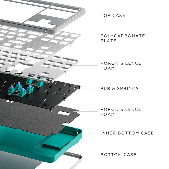 Gaming mechanical keyboard Dark Project ALU87 Daylight RGB