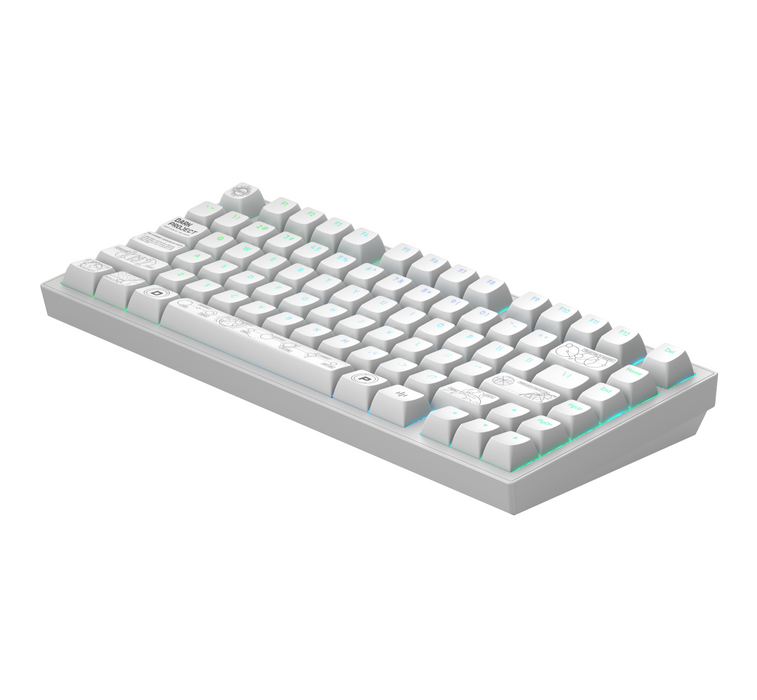 Gaming wireless keyboard Dark Project ALU81A Terra Nova White RGB