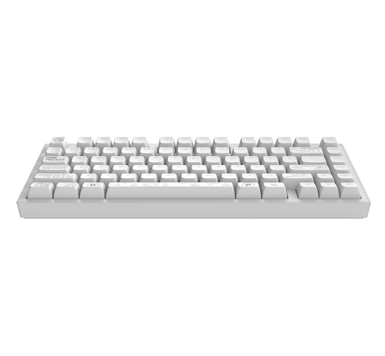 Gaming wireless keyboard Dark Project ALU81A Terra Nova White RGB