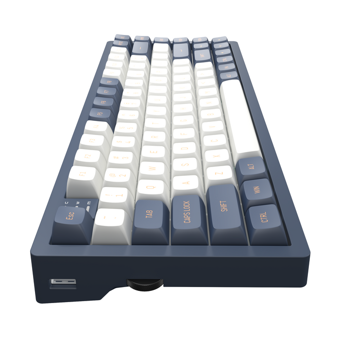 Gaming mechanical keyboard Dark Project KD83A Ivory/Navy Blue RGB 75% - G3MS Sapphire Switches, PBT